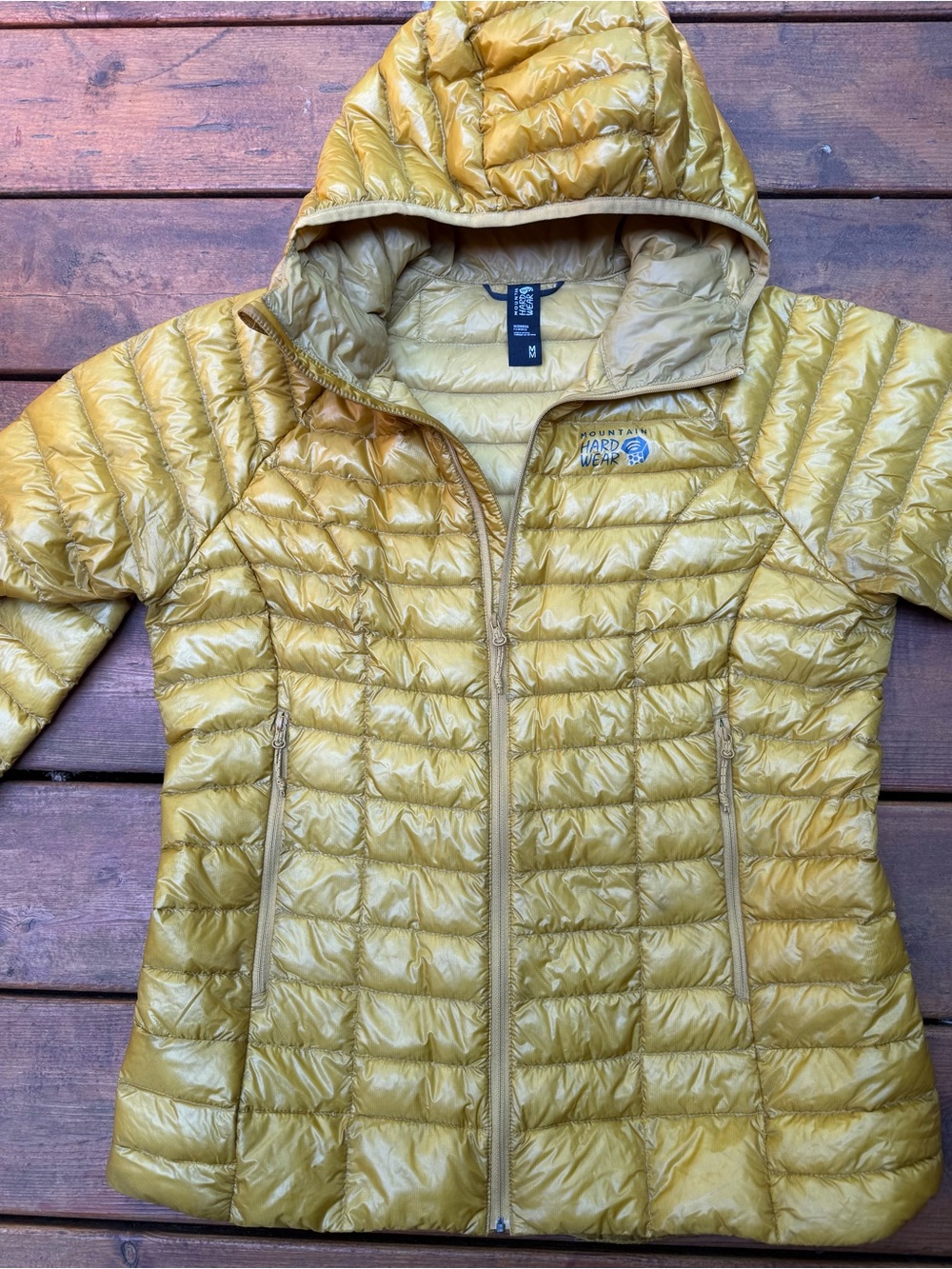 Mountain Hardwear Ghost Whisperer Hoody Jacket in golden yellow
